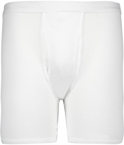 Adamo Prestige Boxershorts Double Ribbed White - Intimo & costumi da bagno - Intimo Taglie Forti Uomo