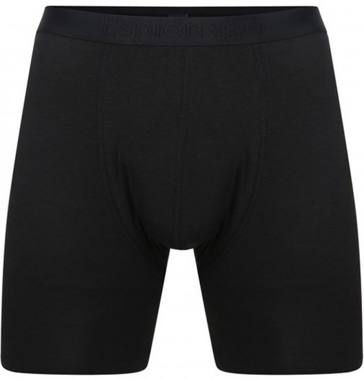 Espionage U010D Bamboo Trunks 2-Pack Black - Boxer - Boxer Uomo Taglie Forti
