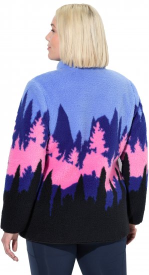 Ulla Popken Alpine Landscape Fleece Jacket Cloud Blue - Felpe & felpe con cappuccio - 