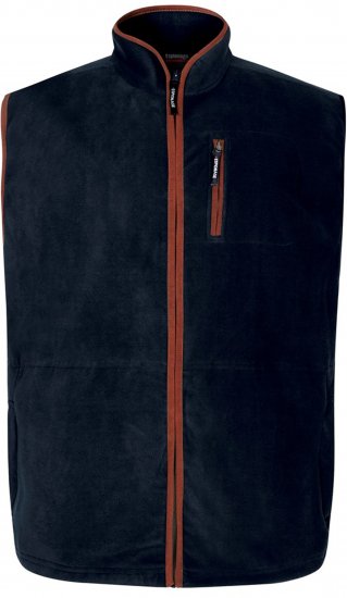 Espionage FL047 Microfleece Gilet Navy - Gilet - Gilet in taglie grandi