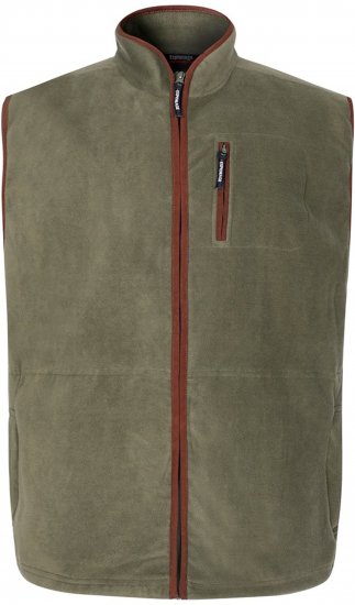Espionage FL047 Microfleece Gilet Olive Green - Gilet - Gilet in taglie grandi