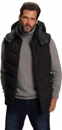 JP1880 Quilted Gilet DownTouch Padding Black - Giubbotti - Giubbotti Uomo Taglie Forti