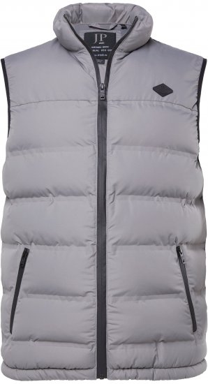 JP1880 Quilted Vest Outdoor Stand-up Collar Grey - Giubbotti - Giubbotti Uomo Taglie Forti