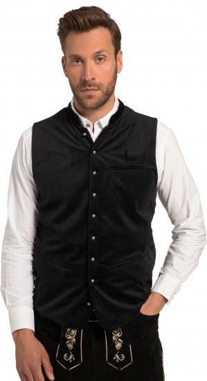 JP1880 Velvet Vest Traditional Black - Abbigliamento da festa - Abbigliamento da festa – Per festeggiare con stile e comodità