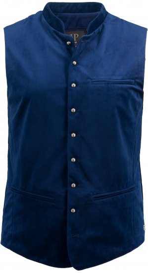 JP1880 Velvet Vest Traditional Blue - Abbigliamento da festa - Abbigliamento da festa – Per festeggiare con stile e comodità