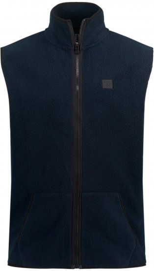 JP1880 Fleece Gilet Stomach Fit Navy - Giubbotti - Giubbotti Uomo Taglie Forti