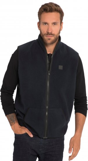 JP1880 Fleece Gilet Stomach Fit Navy - Giubbotti - Giubbotti Uomo Taglie Forti