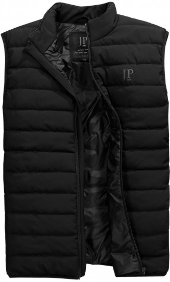 JP1880 Quilted Gilet Stand-Up Collar Black - Giubbotti - Giubbotti Uomo Taglie Forti