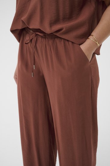 Kaffe Curve Emilia Wide Pants Henna Brown - Pantaloni - 