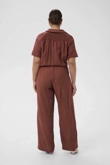 Kaffe Curve Emilia Wide Pants Henna Brown - Pantaloni - 