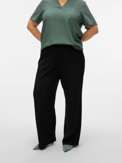 Vero Moda Berlin Zamira Wide Leg Pants Black - Pantaloni - 