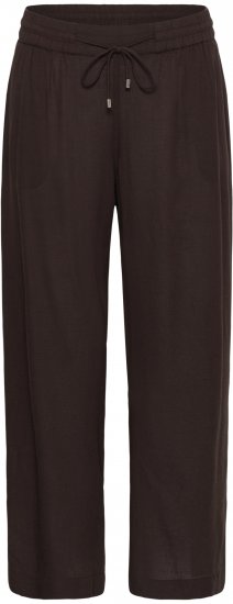Kaffe Curve Mille Wide Pants Coffee Brown - Pantaloni in tessuto - 