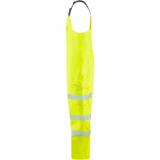Leo Northam Ecoviz 15K Performance+ Bib & Brace Hi-Vis Yellow - Abbigliamento da lavoro - Abbigliamento da Lavoro Taglie Forti Uomo