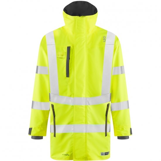 Leo Eastleigh Ecoviz 10K Performance Breathable Anorak Hi-Vis Yellow - Abbigliamento da lavoro - Abbigliamento da Lavoro Taglie Forti Uomo