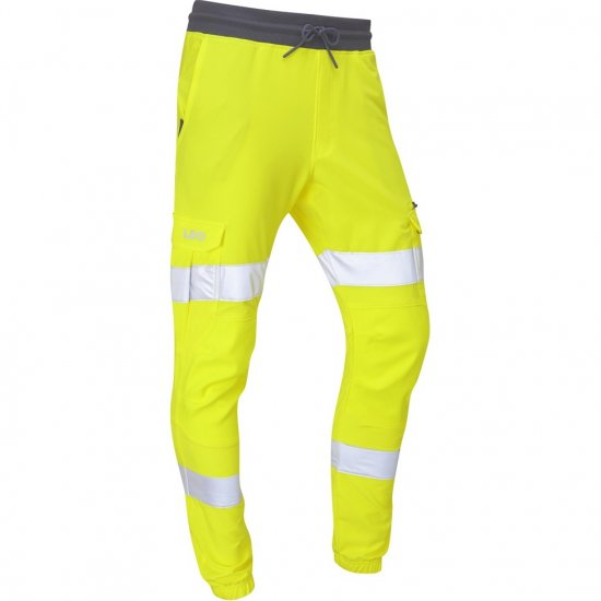 Leo Hawkridge Ecoviz High Performance 4X Stretch Trouser Hi-Vis Yellow - Abbigliamento da lavoro - Abbigliamento da Lavoro Taglie Forti Uomo