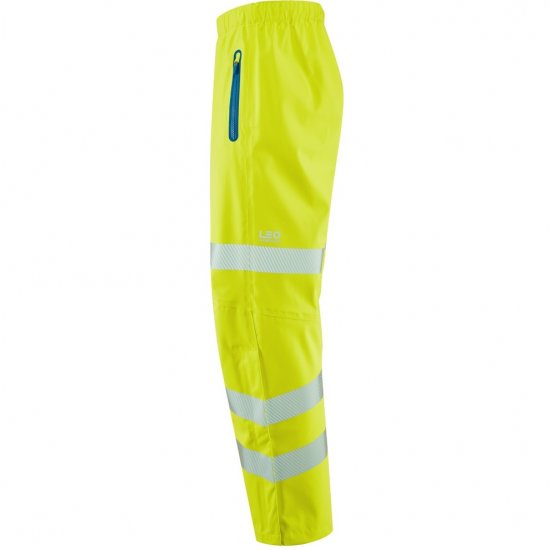 Leo Lundy Ltec 20K High Performance Breathable Waterproof Ov Hi-Vis Yellow - Abbigliamento da lavoro - Abbigliamento da Lavoro Taglie Forti Uomo