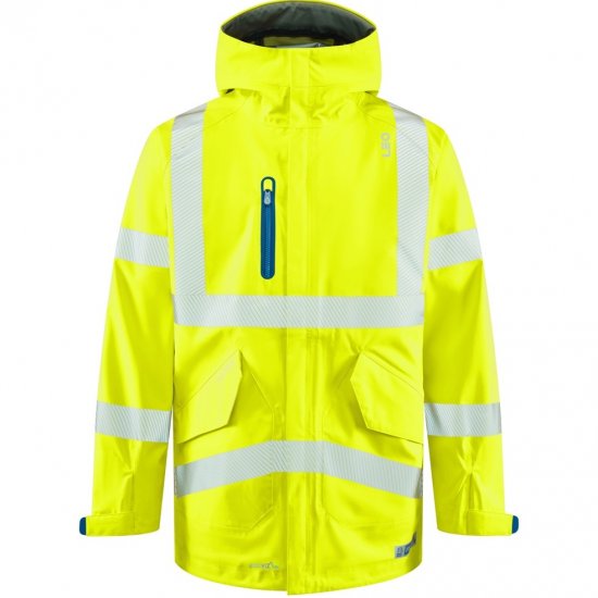 Leo Marisco LTEC 20K High Performance Breathable Waterproof Hi-Vis Yellow - Abbigliamento da lavoro - Abbigliamento da Lavoro Taglie Forti Uomo