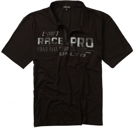 Lavecchia 2030 Polo Shirt Short Sleeve Black - Polo - Polo Uomo Taglie Forti