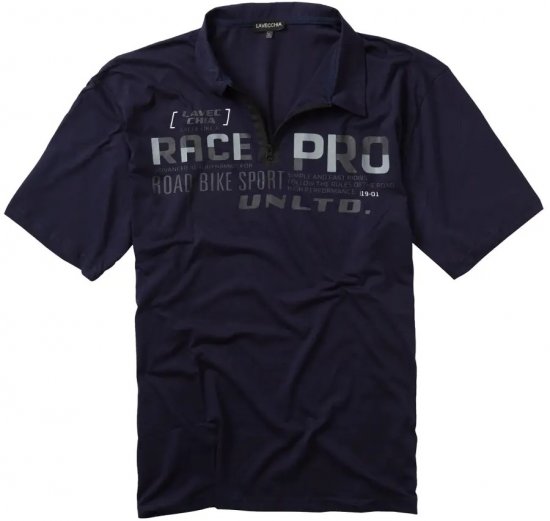 Lavecchia 2030 Polo Shirt Short Sleeve Navy - Polo - Polo Uomo Taglie Forti