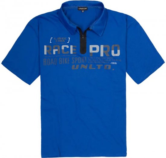 Lavecchia 2030 Polo Shirt Short Sleeve Royal Blue - Polo - Polo Uomo Taglie Forti