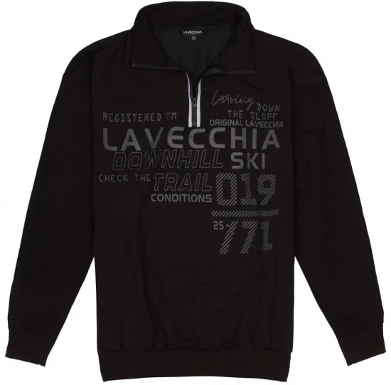 Lavecchia 2029 Sweatshirt Black - Felpe & felpe con cappuccio - Felpe & Felpe con Cappuccio Uomo Taglie Forti