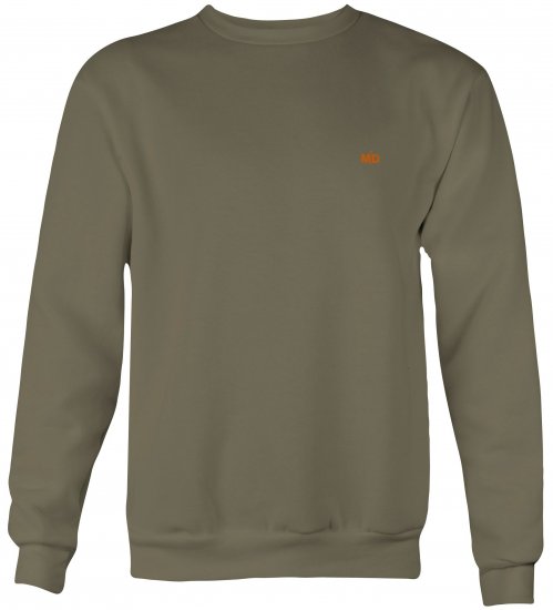 Motley Denim Oslo Sweatshirt Dark Khaki - Felpe & felpe con cappuccio - Felpe & Felpe con Cappuccio Uomo Taglie Forti