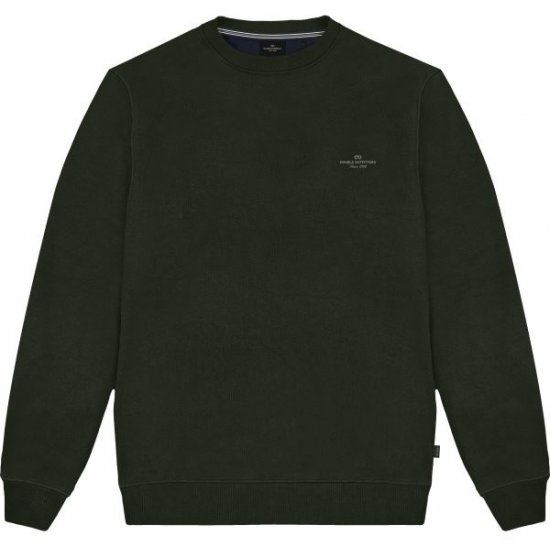Double Outfitters MTOP-1141 Felpa Verde scuro - Felpe & felpe con cappuccio - Felpe & Felpe con Cappuccio Uomo Taglie Forti