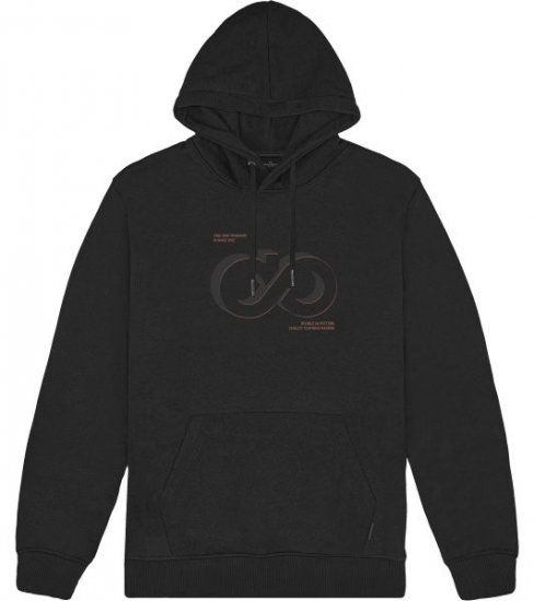 Double Outfitters MTOP-1146 Felpa con cappuccio Nero - Felpe & felpe con cappuccio - Felpe & Felpe con Cappuccio Uomo Taglie Forti