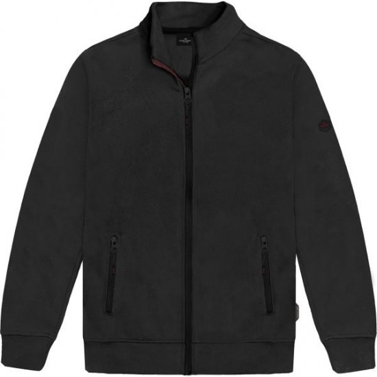 Double Outfitters MTOP-1158 Felpa con zip Nero - Felpe & felpe con cappuccio - Felpe & Felpe con Cappuccio Uomo Taglie Forti