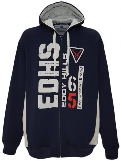 EDDY HILLS EDHS Hoodie Navy - Felpe & felpe con cappuccio - Felpe & Felpe con Cappuccio Uomo Taglie Forti