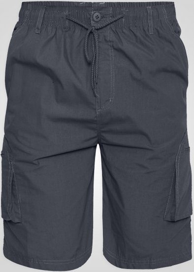 D555 Nick Pantaloncini Cargo con Vita Elasticizzata Grigio - Shorts - Pantaloncini Uomo Taglie Forti
