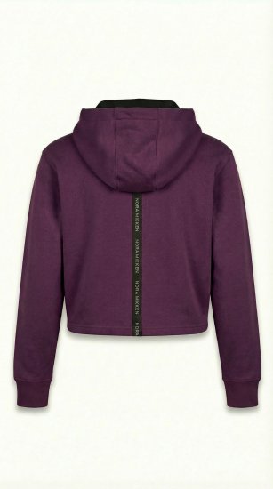 Nora Mikken KAMILLA Cropped Hoodie Mauve Wine - ABBIGLIAMENTO DA DONNA XS-XXL - 