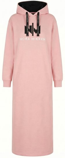 Nora Mikken MARI Maxi Hoodie Dress Peach Whip - ABBIGLIAMENTO DA DONNA XS-XXL - 