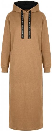 Nora Mikken MARTINA Maxi Hoodie Dress Camel - ABBIGLIAMENTO DA DONNA XS-XXL - 