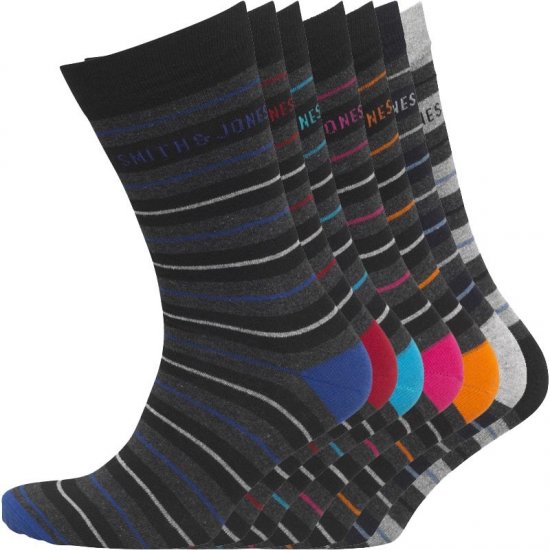 Smith & Jones Orkney 7-pack Socks - Intimo & costumi da bagno - Intimo Taglie Forti Uomo