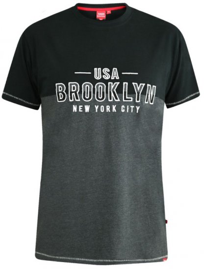D555 Osbert T-shirt Black - Magliette - Magliette Uomo Taglie Forti