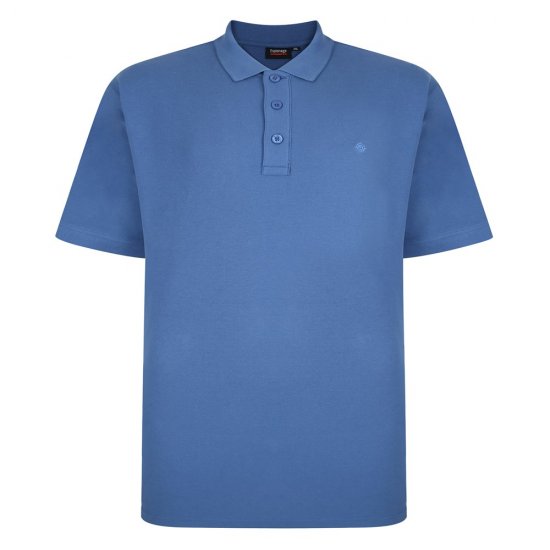 Espionage P074C Polo a Maniche Corte Blu Fiordaliso - Polo - Polo Uomo Taglie Forti