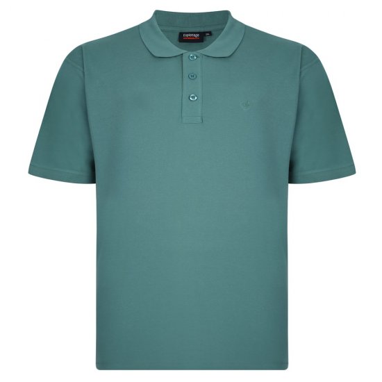 Espionage P074C Polo a Maniche Corte Verde Abete - Polo - Polo Uomo Taglie Forti