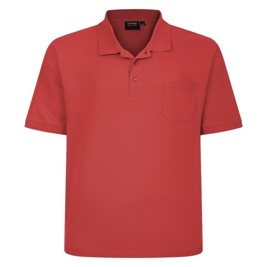 Espionage P074C Polo a Maniche Corte Arancione Bruciato - Polo - Polo Uomo Taglie Forti