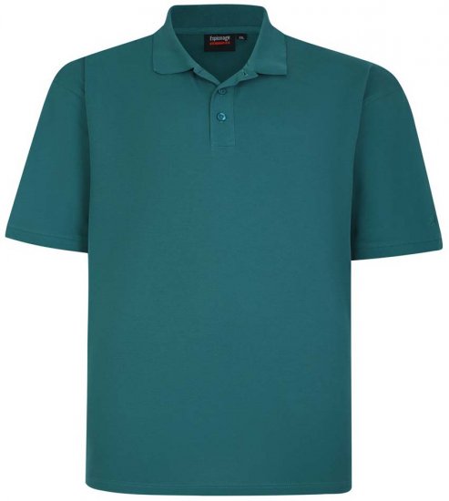 Espionage P074 polo verde - Polo - Polo Uomo Taglie Forti