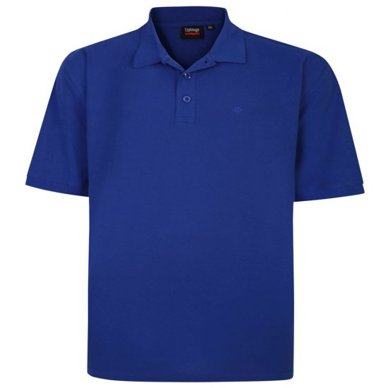 Espionage P074C Polo a Maniche Corte Blu Royal - Polo - Polo Uomo Taglie Forti