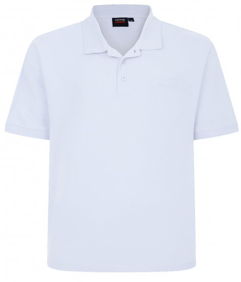 Espionage P074 polo bianca - Polo - Polo Uomo Taglie Forti