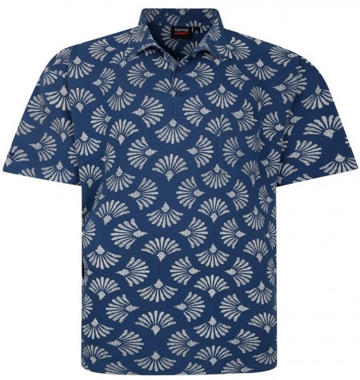 Espionage P219 polo con stampa a conchiglie - Polo - Polo Uomo Taglie Forti