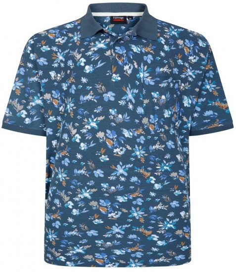 Espionage P221 polo con stampa floreale - Polo - Polo Uomo Taglie Forti