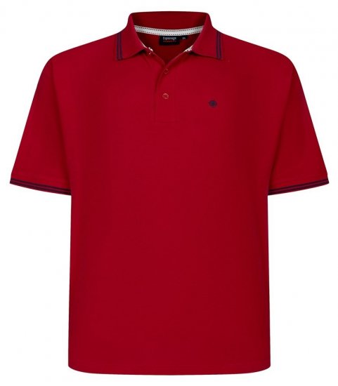 Espionage P232 Polo in piquet rosso/blu navy - Polo - Polo Uomo Taglie Forti
