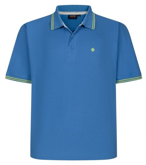 Espionage P232 Polo in piquet turq/lime - Polo - Polo Uomo Taglie Forti