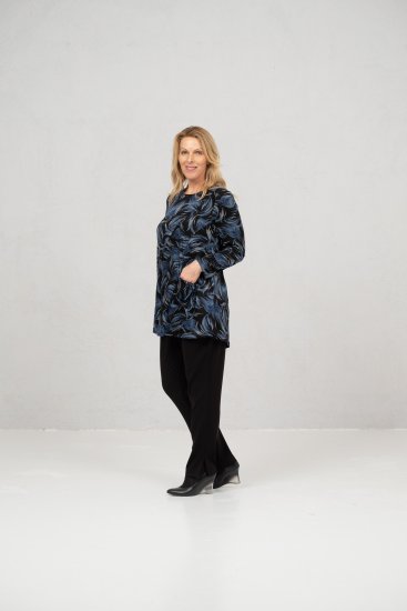 Scandinavian Caramel Swirls Tunic Blue - T-shirt stampate da donna - 
