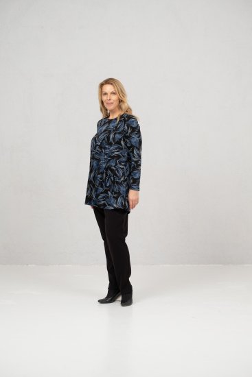 Scandinavian Caramel Swirls Tunic Blue - T-shirt stampate da donna - 