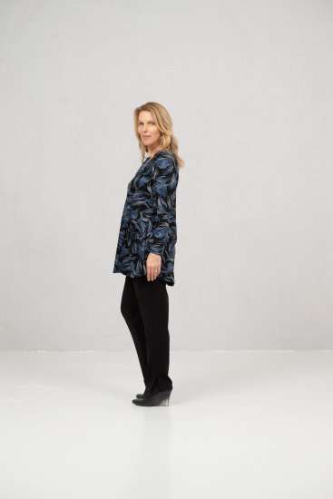 Scandinavian Caramel Swirls Tunic Blue - T-shirt stampate da donna - 