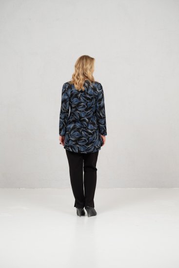 Scandinavian Caramel Swirls Tunic Blue - T-shirt stampate da donna - 